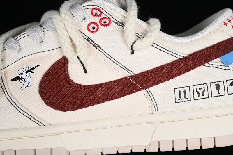 All categories Nk SB Dunk series Nk SB Dunk Low low-top sneakers J version Nk Dunk Low Retro "Light Orewood Brown" denim SB strap low-top casual sneakers DV0834-100
